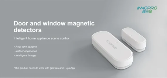 Tuya APP Capteur magnétique de fenêtre Zigbee intelligent Capteur de porte intelligent